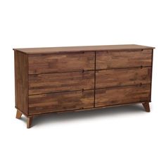 a large wooden dresser with four drawers