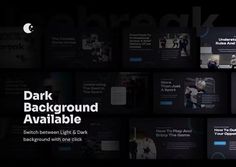 dark background available for powerpoint slideshows and presentation templates - slidemodel