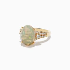 Effy Aurora 14K Yellow Gold Diamond and Opal Ring Opal Ring, Opal Rings, Gold Yellow, Gold Diamond, Gold Metal, Aurora, Opal, Yellow Gold, Ring