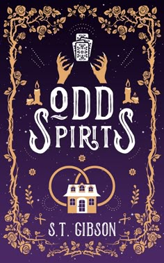 the cover to odd spirits by st gibson, with two hands reaching for a house