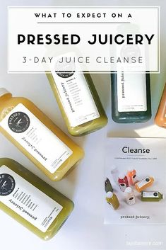 what to expect on a pressed juicery 3 - day juice cleanse, and how to use it