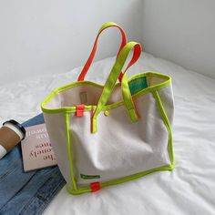 fb-feed نظارات شمسية, Korean Art, Canvas Shopping Bag, Diy Couture, Purim, Casual Tote, Canvas Texture, Basic Colors, Canvas Tote Bag