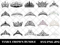 tiara crown bundle svg files