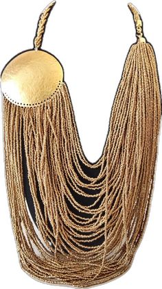 Elegant Multi-strand Necklaces With Wooden Beads, Elegant Multi-strand Necklace With Wooden Beads, Gold Multi-strand Jewelry With Wooden Beads, Multi-strand Gold Jewelry With Wooden Beads, Bohemian Gold Bridal Necklace With Polished Beads, Traditional Gold Beaded Bib Necklace, Gold Multi-strand Beaded Necklaces, Gold Bib Necklace With Large Beads For Jewelry Making, Bohemian Gold Necklace With Polished Beads