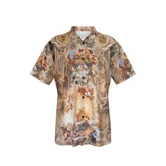 Embrace your love, for art with our Renaissance Reverie shirt meticulously designed to capture the charm of Italian Baroque Fresco by Pietro da Cortona. Drawing inspiration from the patterns and vibrant color schemes of Baroque art this shirt goes beyond being an outfit; it's a wearable work of art. Specification of Allegory of Divine Providence and Barberini Power Unisex Hawaiian Shirt: Fabric: Four-way stretch (95% polyester and 5% spandex) Regular fit; This product is nonelastic Short sleeve, Luxury Summer Shirt With Baroque Print, Elegant Luxury Shirt With Baroque Print, Luxury Baroque Print Summer Shirt, Luxury Fitted Shirt With Baroque Print, Luxury Men's Baroque Print Shirt, Divine Providence, Explore City, Italian Baroque, Baroque Art