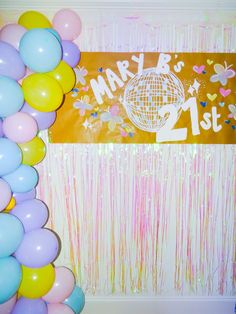 21, 21st birthday, birthday party, sign night, shot book, 21 sign, balloon arch, party decor, 21st bday, 21st party decorations, college party, college birthday party, instagram birthday post, party aesthetic, friends aesthetic, birthday aesthetic, birthday banner, sorority banner House Party Decorations College, Pastel 21st Birthday Decorations, Bday Party Color Schemes, 21st Sign Night Themes, College Birthday Ideas, Brown Paper Sign Party Ideas, Colorful 21st Birthday Party, Birthday Butcher Paper Banner, Blue 21st Birthday Ideas