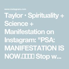 the words taylor, sprituality and science on instagram