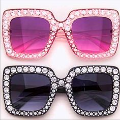 Pink Sunglasses Party Sunglasses With Mirrored Lenses And Square Frame, Party Sunglasses With Square Frame And Mirrored Lenses, Party Sunglasses With Square Glass Frame, Glamorous Sunglasses With Gradient Glass Lenses, Glamorous Glass Sunglasses For Summer, Bedazzled Sunglasses, Wire Frame Sunglasses, Bling Sunglasses, Crystal Sunglasses