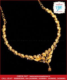 Rich Necklace, Tanishq Jewellery, Indian Gold Necklace Designs, Stone Ring Design, Gold Bracelet Simple, Diamond Earrings Design, Traditional Look, 22k Gold Jewelry