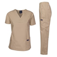 Dagacci Medical Uniform Scrub Unisex Set, Woman and Man Classic Fit V-Neck Top, Three Side Cargo Pockets Pants. Dagacci Uniform is committed in delivering quality medical uniforms to you. We value our customers and continue to strive to meet the your needs. ;We take pride in our quality and our service and we continue to provide total customer satisfaction. Size: S.  Color: Brown.  Age Group: adult. Scrub Suit, Scrubs Medical, Scrubs Outfit, Scrubs Uniform, Nurse Stuff, Mens Scrubs, Pockets Pants, Safety Clothing, Medical Uniforms