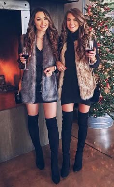 Fashion 2019 Hot Black Boots D2650 Vinter Mode Outfits, Winter Mode Outfits, Fashion Blogger Style, Knee Boot, Black Women Fashion, Winter Mode, Looks Chic, Fashion 2018, 가을 패션