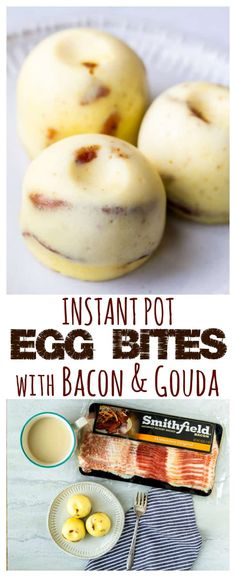 bacon and gourmet egg bites are the perfect appetizer for breakfast or brunch