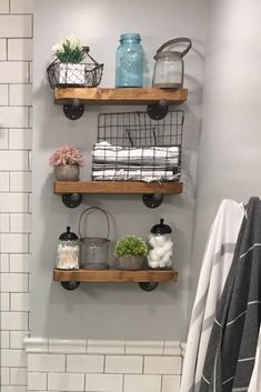 the bathroom is clean and ready to be used as a storage area for toiletries