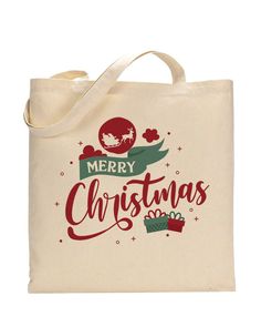 Cute Christmas Gift Tote Bag - Christmas Bags Customized Tote Bags - Logo Tote Bags Two Tone Red Christmas Gift Bags, Christmas Tote Bag Gift, Christmas Gift Tote Bag, Christmas Tote Bag As Gift, Rectangular Canvas Bag With Letter Print For Gift, Christmas Rectangular Bag, Christmas Totes, Customized Tote Bags, Cheap Tote Bags