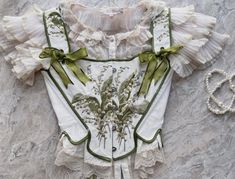 Corset Cosplay, Lily Valley, Embroidered Corset, Cotton Corset, Fair Outfits, Floral Corset, Underbust Corset, Clothes Outfits