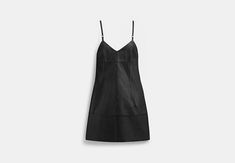 An updated take on a vintage slip dress this supple leather silhouette is equal parts feminine and edgy. The mini-length style is finished with adjustable straps for the perfect fit. Sling Bag Mini, Vintage Slip Dress, Vintage Slips, Coach Outlet, Leather Dress, Fashion Forward, Slip Dress, Perfect Fit, Short Dresses