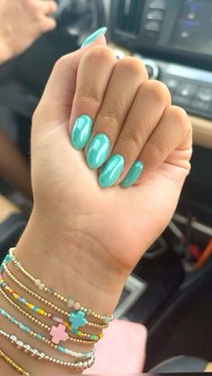 Teal Nails With Chrome, Chrome Accent Nail Ideas, Chrome Nails Teal, Chrome Teal Nails, Cute Teal Nails, Nails Teal Blue, Blue Teal Nails, Teal Nails Ideas, 80s Inspired Nails