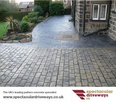 an image of a driveway being paved with pavers