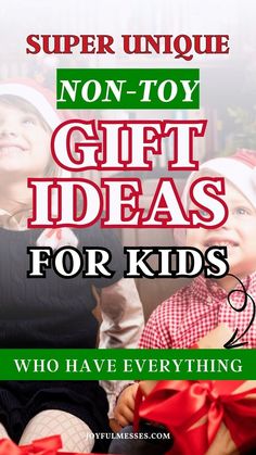 Searching for super unique Christmas gifts for kids that aren’t toys? I'm sharing a few creative non-toy gift ideas that will delight your little ones! Perfect for kids who already have plenty of toys, these gifts range from engaging kids activities to educational experiences. Discover the best non-toy gifts for toddlers and kids that promote learning and fun. Christmas Gift Ideas For Kids, Inexpensive Christmas Gifts