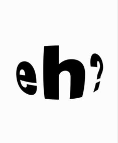 the word eh2 in black and white with an e - letter on it's side