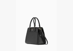 Elevate your everyday look with the Madison satchel. This timeless bag is crafted from luxe leather with plenty of space for your essentials—it's a style you'll be sure to reach for again and again. | Kate Spade Madison Medium Satchel, Black Elegant Medium Workwear Bags, Kate Spade Satchel For Workwear, Kate Spade Crossbody Satchel For Work, Elegant Medium Satchel With Detachable Strap, Classic Formal Satchel In Solid Color, Classic Formal Satchel, Classic Kate Spade Office Satchel, Classic Kate Spade Double Handle Satchel, Classic Kate Spade Satchel With Double Handle