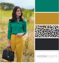 Leopard Print Outfits Color Combos, Women Fall Outfits, Sweater And Jeans, Leopard Print Outfits, Yellow Pants