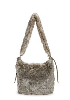 Darker Wavs Faux Fur Tote Bag - Brown Winter Faux Fur Shoulder Bag For Everyday Use, Everyday Faux Fur Tote Shoulder Bag, Faux Fur Shoulder Bag For Everyday Use, Rectangular Faux Fur Shoulder Bag With Fur Lining, Winter Leather Shoulder Bag With Faux Fur Lining, Faux Fur Lined Tote Shoulder Bag, Faux Fur Lined Shoulder Bag, Faux Fur Tote Shoulder Bag With Lining, Everyday Faux Fur Trim Shoulder Bag