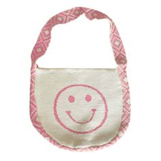 Our Poppy bag is a handmade, retro knit bag that's perfect for everything from beach days to lunch dates. This effortless tote features a classic smiley face on both sides of the bag. This bag is extremely versatile with wide straps and a snap closure. Let's face it, a classic smiley face makes everyone's day just a little more cheerful. Dimensions: 14.5" L x 3" W x 12" H (22" tall including the strap) Best Korean Toner, Knit Bag, Everyday Handbag, Vintage Shoulder Bag, Tangerine Orange, Women Bags Fashion, Orange Bag, Large Shoulder Bags, Designer Shoulder Bags