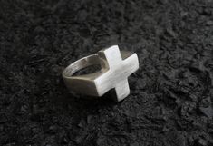 Solid sterling silver ring featuring a plus sign, sideways or Greek cross. The plus sign holds positive energy and the term Greek cross designates a cross with arms of equal length. The arms are ~ 0.6'/ 0.7' (1.5 cm/ 1.8cm) The ring has an open base so it can fit almost all finger sizes. Contact me if you have an extra big finger. Back to my shop: www.etsy.com/shop/MERCeJewelry Facebook: www.facebook.com/MERCEjewelry Instagram: mercedesgazzano Pinterest: pinterest.com/MERCEjewelry Thanks for vis White Oak Leaf, Crusader Cross, Big Finger, Plus Sign, Cross Ring, Boho Ring, Cross Jewelry, Silver Cross, Boho Rings