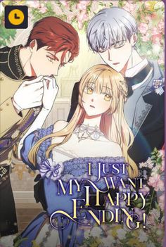 an anime poster with the title just my happy ending