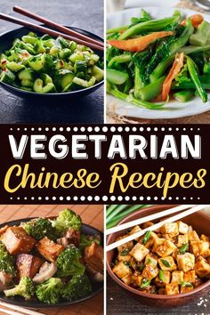 vegetarian chinese recipes with broccoli, carrots and other vegetables