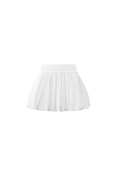 WISKII Mini Bubble Skirt | white skirt | WISKII Active Bubble Mini Skirt, Fluffy Mini Skirt, Bubble Style, Bubble Skirt, Dresses With Leggings, Shorts With Pockets, Side Pocket, Hoodie Top, Long Sleeve Crop Top