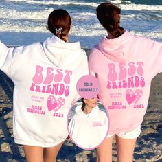 "Best friend sweatshirt, BFF gifts, Aesthetic clothes, You are my person, aesthetic clothing, Best friend sweater, Gift for Sister, Cute  Trendy Shirts: https://etsy.me/3MywvSr Trendy Sweatshirts (Back Only Designs): https://etsy.me/3iSkkmg Trendy Sweatshirt (front/back designs): http://bit.ly/3IZD94C Trendy Hoodie: https://bit.ly/3IVbiTg Trendy Accessories: https://etsy.me/3Mj78mK EACH HOODIE IS SOLD SEPERATELY OUR SIZING IS ADULT UNISEX. This means it will be larger than normal women's sizing. Best Friend Matching Tshirt, Best Friend Sweatshirts Matching, My Person Aesthetic, Your My Person, Preppy Besties, Friend Sweatshirts, Person Aesthetic, Bff Hoodies, Best Friend Sweatshirts