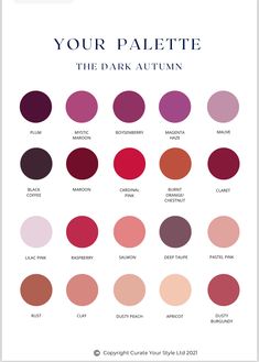 Berry Tone Outfits, Dark Autumn Color Season Outfits, Deep Autumn Or Deep Winter, Deep Autumn Color Palette Pink, Pinks For Dark Autumn, Pinks For Deep Autumn, Deep Autumn Pink Palette, Pink For Dark Autumn, Pink For Autumn Palette