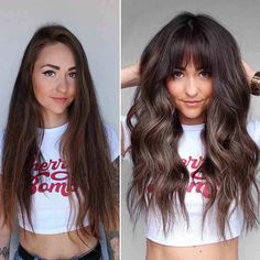 Get Long Hair, Long Fine Hair, Long Haircuts With Bangs, Layered Style, Hair Cut Ideas, Long Hair With Bangs, Hair With Bangs