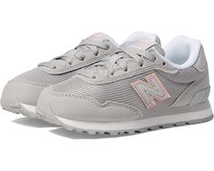 New Balance Kids 515 (Little Kid) | Zappos.com Outdoor Fabric Sneakers With Rubber Sole, Fabric Sneakers With Round Toe For Outdoor, Sporty Fabric Sneakers With Round Toe, Walking Sneakers With Secure Fit And Round Toe, Casual Sneakers For Walking, Textile Walking Shoes With Laces And Round Toe, Fabric Sneakers With Round Toe For Sports, Fabric Sports Sneakers With Round Toe, Gray Textile Sneakers For Spring