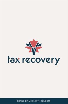 the logo for a company that has been converted into a tax recovery program, with an image of a maple leaf on it