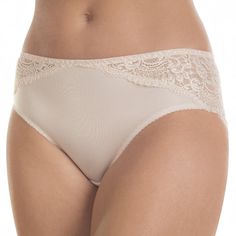 Nude Viktoria Briefs Style Elegant Lace Bottoms With Lace Trim, Elegant Stretch Lace String, Elegant Stretch String Lace, Elegant Stretch Lace Bottoms, Feminine Lace Trim Bottoms For Wedding, Elegant Bottoms With Delicate Lace And Stretch, Elegant Stretch Bottoms With Delicate Lace, Feminine Wedding Bottoms With Lace Trim, Elegant Shaping Bottoms For Daywear