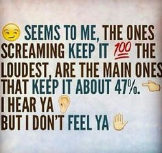 the text seems to me the ones screaming keep it the loudest are the main ones that keep it about 47 % i hear ya, but i don't feel ya