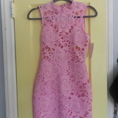 Tight Pink Lace Dress From Tobi. Never Worn. Size Small. Pink Lace Dress, Lace Pink Dress, Dresses Pink, Pink Lace, Pink Dress, Lace Dress, Colorful Dresses, Tights, Womens Dresses