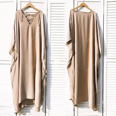 Ladies Dress Brand New Fit Any Size Oversized Oversized V-neck Maxi Dress For Day Out, Oversized Fall Vacation Maxi Dress, Oversized Maxi Dress For Fall Vacation, Oversized Chic Dress For Beach Cover-up, Chic Oversized Kaftan For Spring, Oversized Long Beige Dress, Oversized Beach Dress For Fall, Oversized V-neck Midi Dress For Beach, Fall Vacation Dress, Oversized Fit