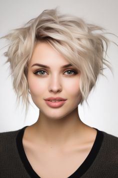 80+ Fresh Pixie Haircuts with Bangs Ideas for 2024 Sassy Bob Haircut, Shag Pixie, Shaggy Pixie Cut, Pixie Haircuts With Bangs, Blonde Shag, Short Bob Pixie, Women Short Bob, Shaggy Pixie Cuts, Bangs Ideas