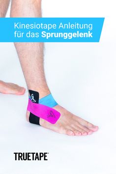 Sprunggelenk einfach und sicher selbst tapen | mit Videoanleitung | +50 Anleitungen mit Video kostenlos verfügbar | TRUETAPE Kinesiotape | #truetape #kinesiotape #recovery Essential Oils For Pregnancy, Essential Oils For Pain, Maternity Chic, Good Mental Health