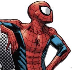 the amazing spider - man is standing with his hands on his hips