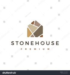 the logo for stonehouse premium is made in modern style and suitable to be used as a