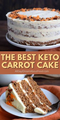 the best keto carrot cake with cream cheese frosting