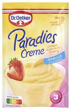 dr oetker puddings creme with strawberries and cream