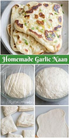 how to make homemade garlic naan bread