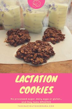 Healthy Lactation Cookies, Recipe Oatmeal, Lactation Cookies Recipe, Dairy Free Breastfeeding, Bake Easy, Low Milk Supply, Breastfeeding Foods, Lactation Recipes, Breastfeeding Diet