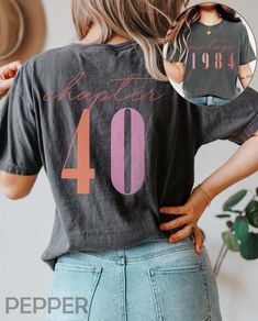 Classic 1984 Shirts for Women, Vintage 40th Birthday Year Number Tshirt for Him, 40th Milestone Best Friend Bday Gift for Her, 40 Bday Shirt - Etsy 40th Birthday Ideas For Women Decoration, 40th Birthday Outfits For Women, The 1975 Shirt, 1984 Shirt, Milestone Birthday Gifts, 30th Bday